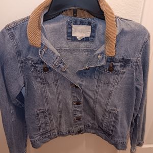 Sky & Sparrow Denim Jacket with Courderouy Collar